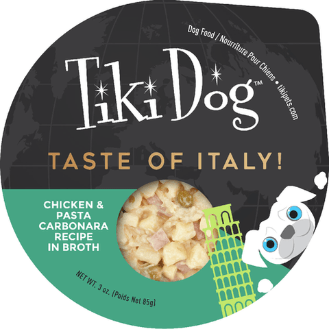Tiki Dog Petites Taste of Italy Pollo & Pasta Carbonara