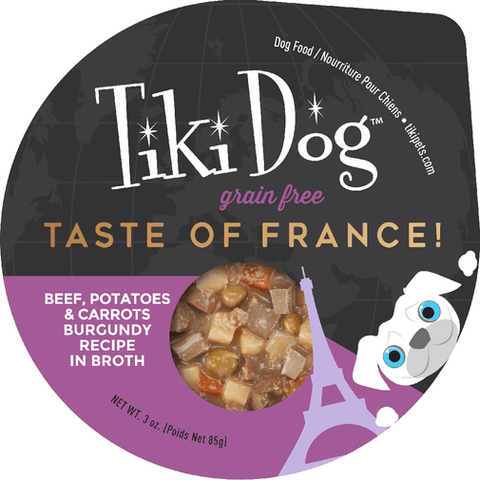 Tiki Dog Petites Taste of France Carne Burgundy