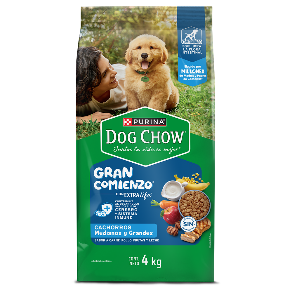 Dog Chow Gran Comienzo Cachorros Medianos y Grandes