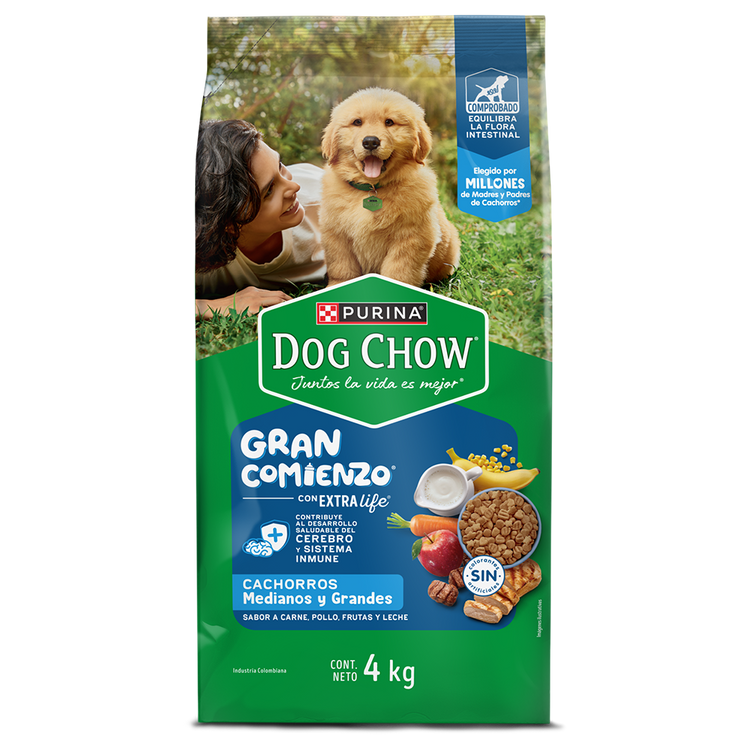 Dog Chow Gran Comienzo Cachorros Medianos y Grandes