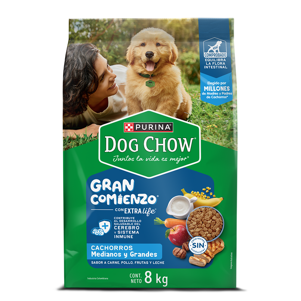 Dog Chow Gran Comienzo Cachorros Medianos y Grandes