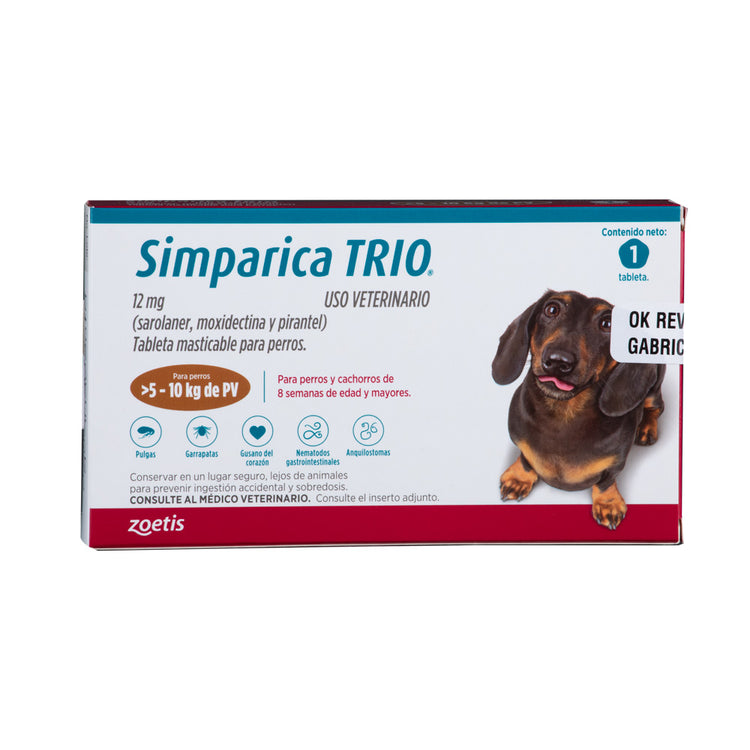 Simparica Trío X 1 Tab (5-10 kg)