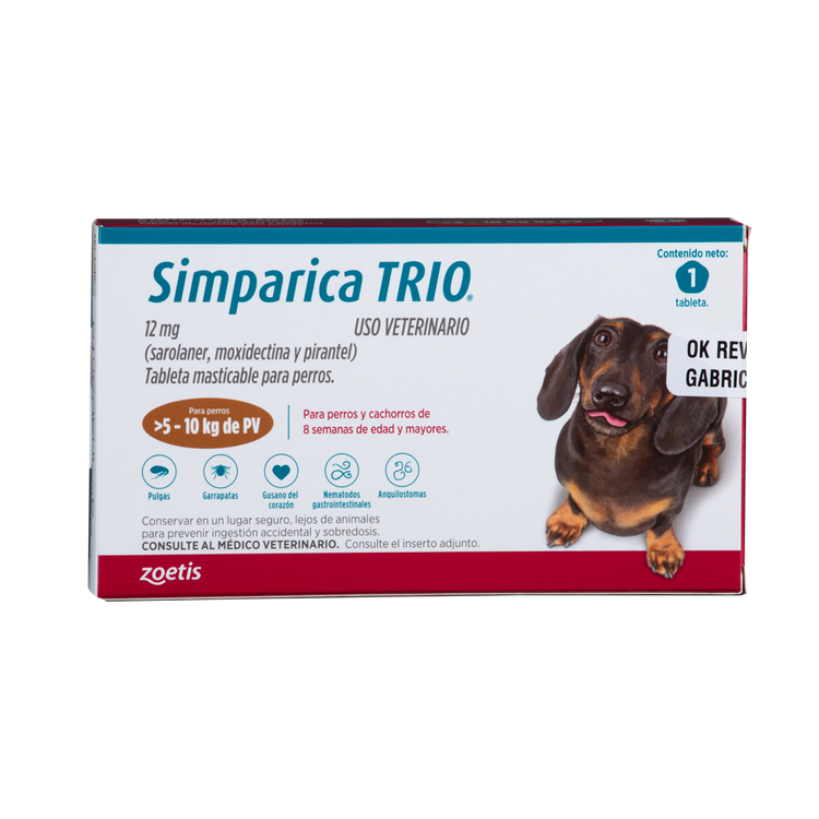 Simparica Trío X 1 Tab (5-10 kg)
