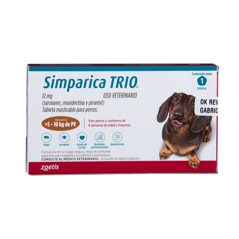 Simparica Trío X 1 Tab (5-10 kg)