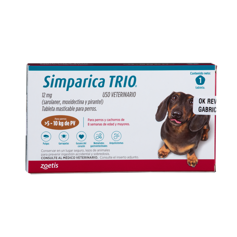 Simparica Trío X 1 Tab (5-10 kg)