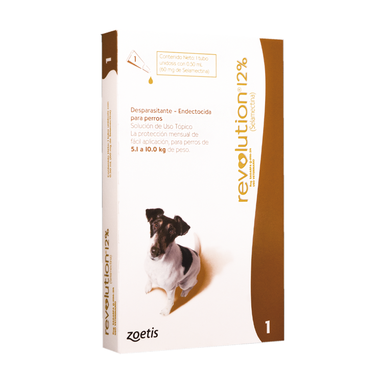 Revolution 12% X 0,50 Ml - Perros de 5.1 Hasta 10 Kg