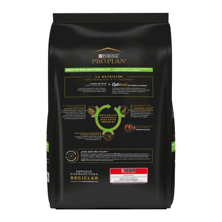 Pro Plan Sensitive Skin and Stomach para Gatos - PetsPlaza