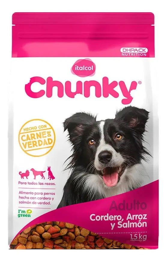 Chunky Cordero Arroz y Salmón