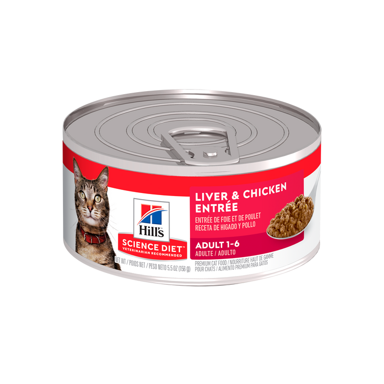 Hill's Science Diet Adult Liver & Chicken Entrée Gatos - PetsPlaza