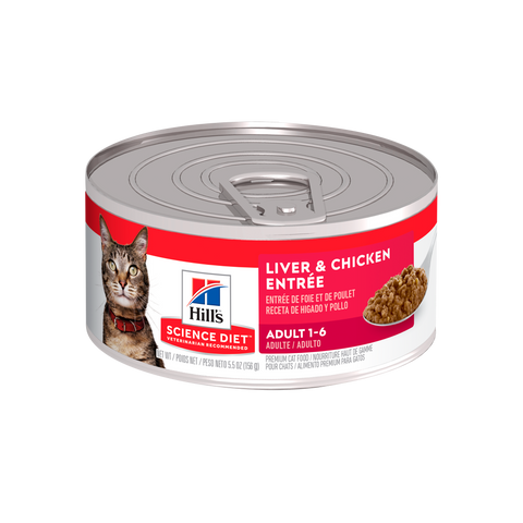 Hill's Science Diet Adult Liver & Chicken Entrée Gatos - PetsPlaza
