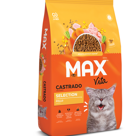 Max Vita Gato Castrado Selection Pollo