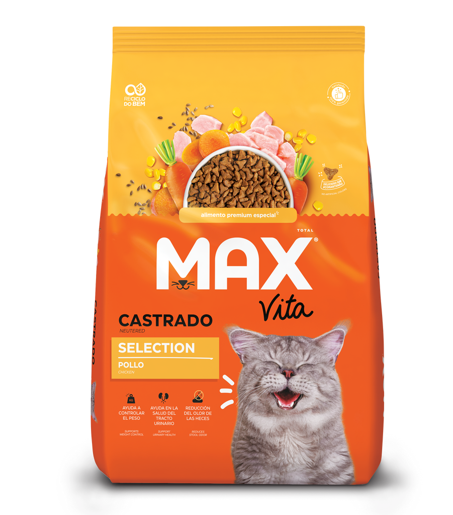 Max Vita Gato Castrado Selection Pollo