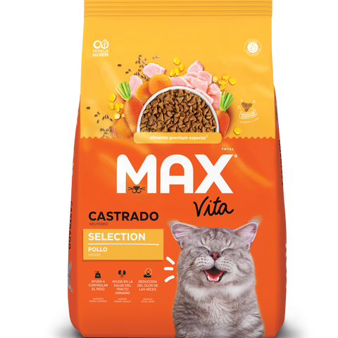 Max Vita Gato Castrado Selection Pollo