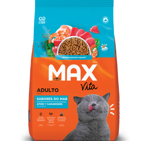 Max Vita Gato Adulto Sabor del Mar Atún & Camarones
