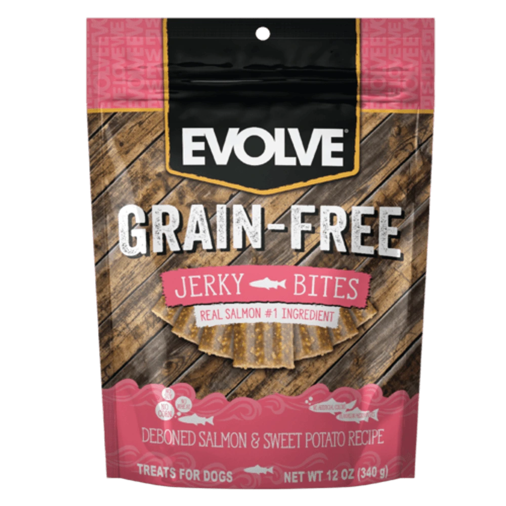 Evolve Grain-Free Salmon Jerky Bites