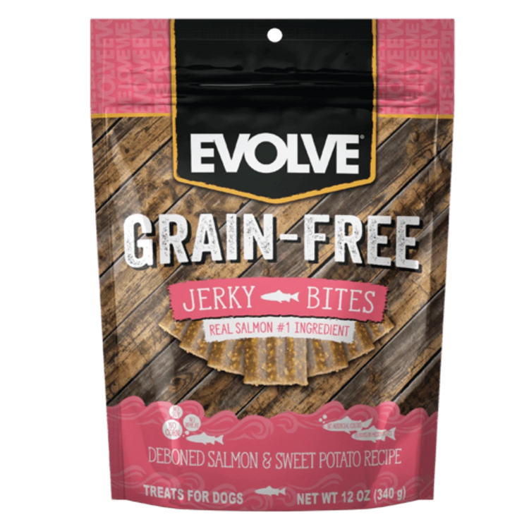 Evolve Grain-Free Salmon Jerky Bites
