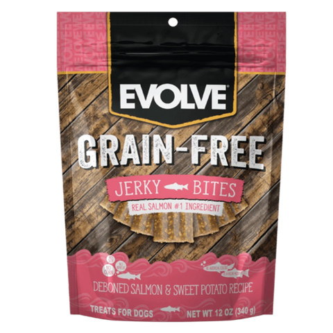 Evolve Grain-Free Salmon Jerky Bites