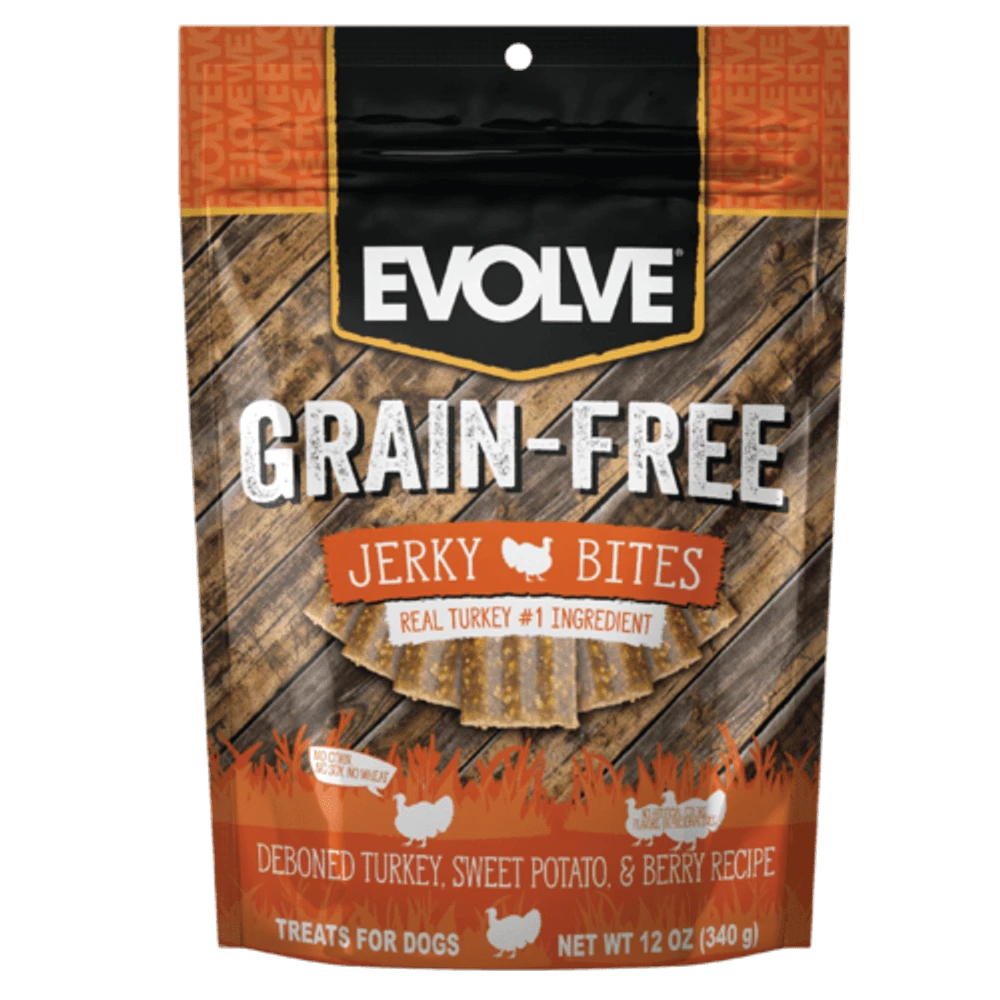 Evolve Grain-Free Turkey Jerky Bites