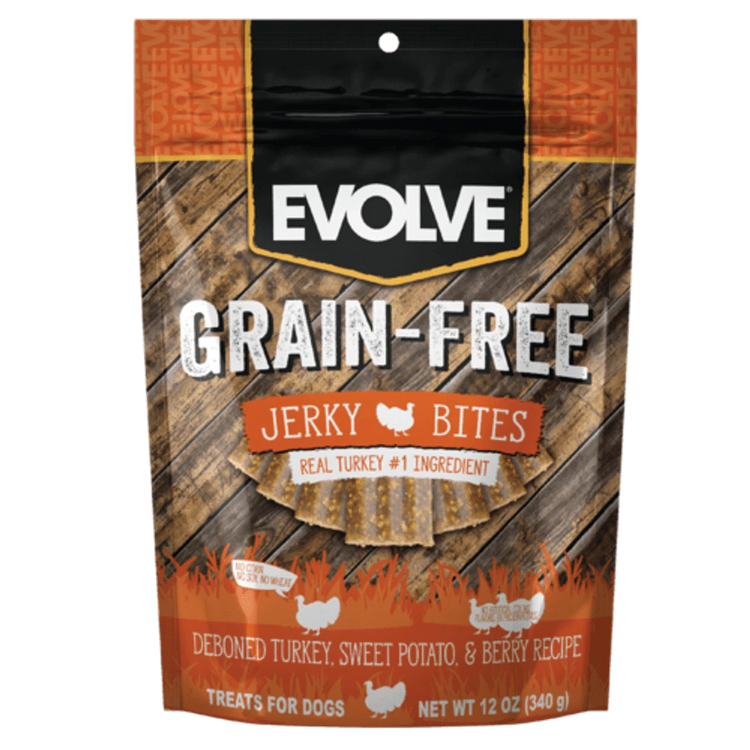 Evolve Grain-Free Turkey Jerky Bites