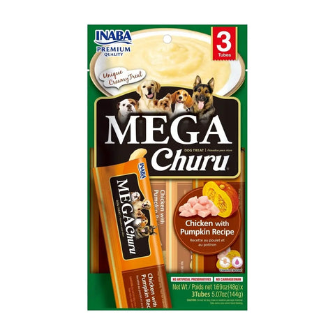 Mega Churu 3 PIEZAS - POLLO Y CALABAZA 144 GR