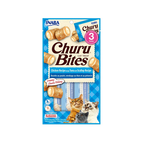 Churu Bites POLLO WRAPS 3 PIEZAS - ATUN  CON VIEIRA