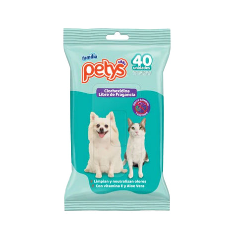 Paños Humedos Petys Clorhexidina x 40Und
