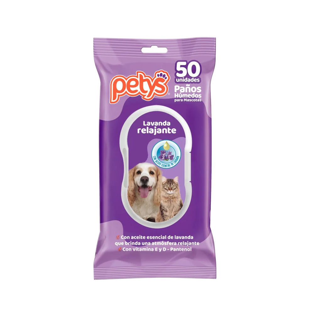 Paños Humedos Petys Lavanda X 50 Und