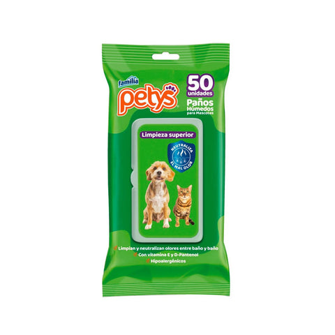 Paños Humedos Petys Original X 50 Unds
