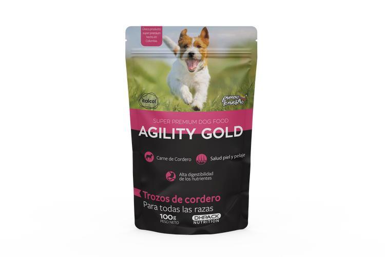 Agility Gold Pouches Trozos de Cordero