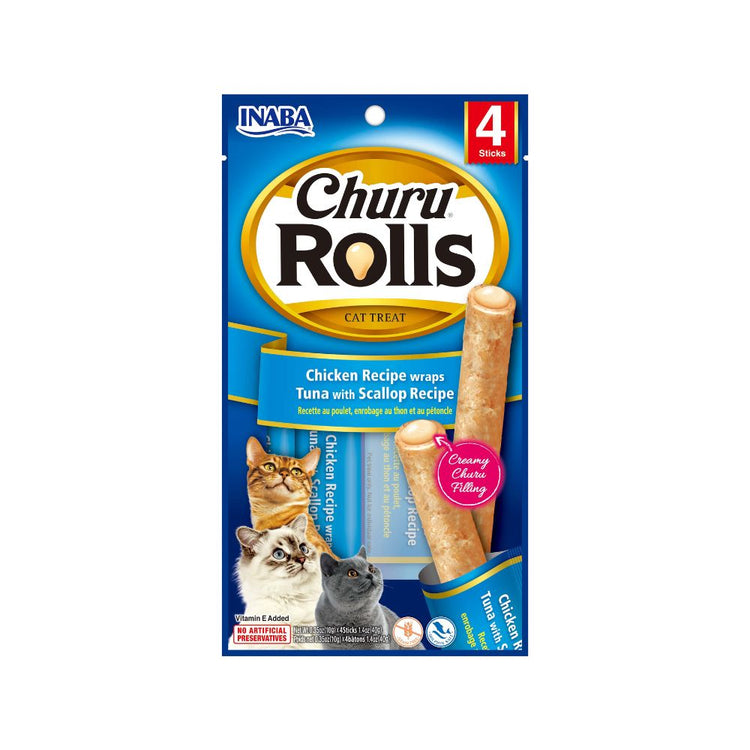 Churu Rolls Pollo Envuelto de Atún con Vieira