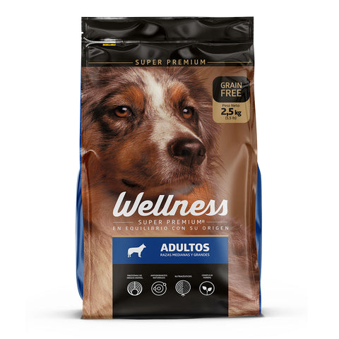 Wellness Grain Free Perros Adultos Razas Medianas & Grandes