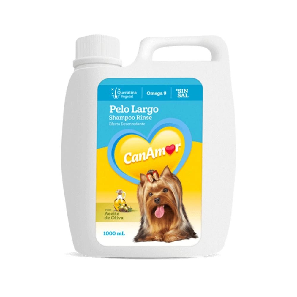 Canamor Shampoo Rinse Pelo Largo para Perros - PetsPlaza