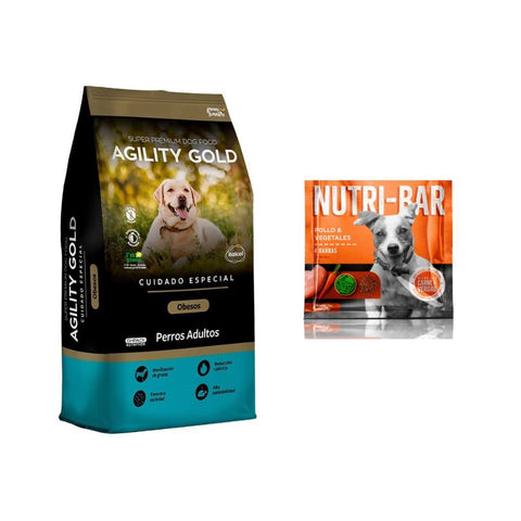 Combo Black Friday: Combo Agility Gold Obesos 1.5 kg + Nutribar - PetsPlaza