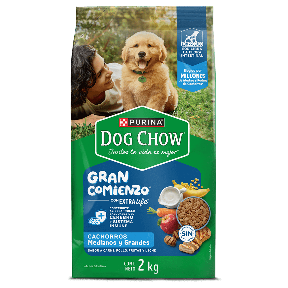 Dog Chow Gran Comienzo Cachorros Medianos y Grandes - PetsPlaza