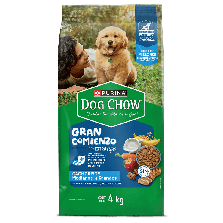 Dog Chow Gran Comienzo Cachorros Medianos y Grandes - PetsPlaza