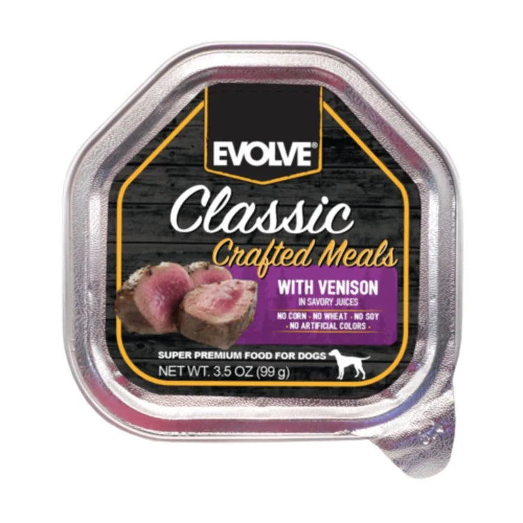 Evolve Classic Bandeja Crafted Meals Venado Perros - PetsPlaza