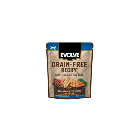 Evolve Grain - Free Chicken & Beef in Gravy - PetsPlaza
