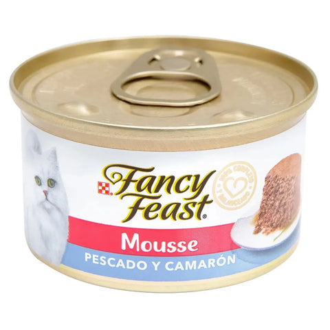 Fancy Feast Mousse Pescado y Camarón - PetsPlaza