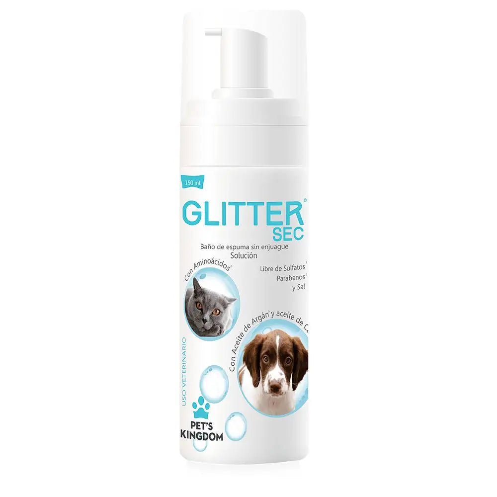 Glitter Sec Baño de Espuma Sin Enjuage para Mascotas - PetsPlaza