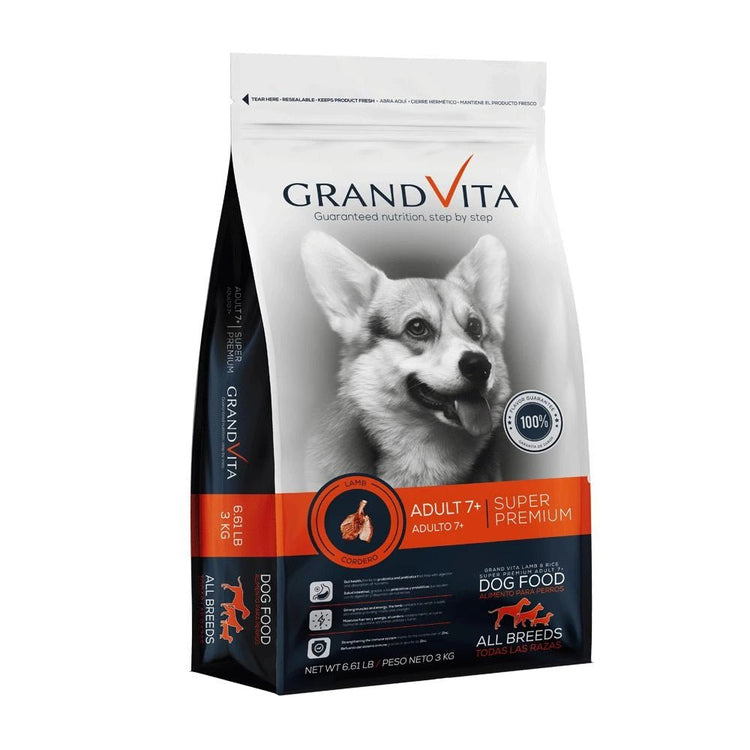 Grandvita Cordero Perros Adultos 7+ - PetsPlaza
