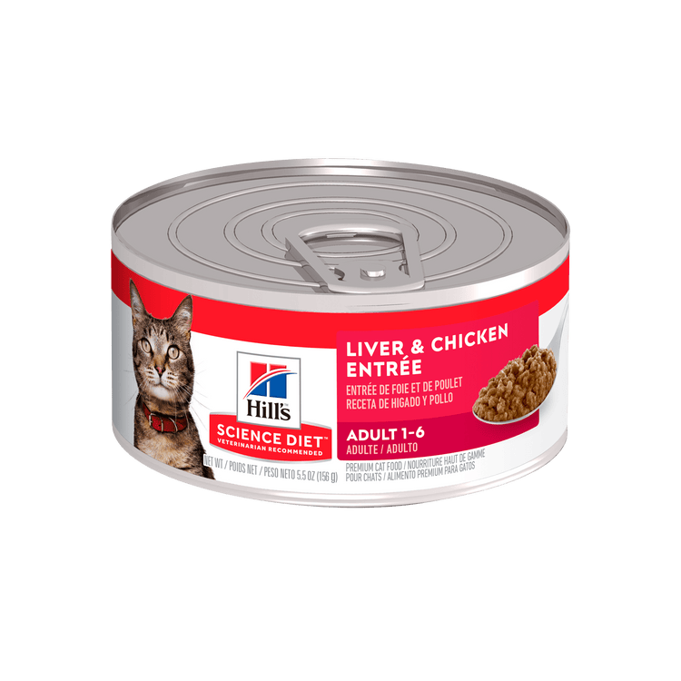 Hill's Science Diet Adult Liver & Chicken Entrée Gatos - PetsPlaza