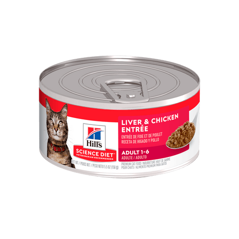 Hill's Science Diet Adult Liver & Chicken Entrée Gatos - PetsPlaza