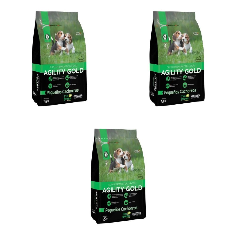 Combo Black Friday: Promo X3 Agility Gold Pequeños Cachorros 1.5 kg - PetsPlaza