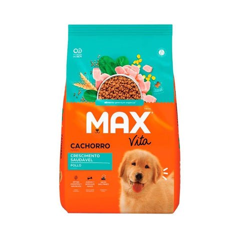 Max Vita Filhote Crecimiento Saludable - PetsPlaza