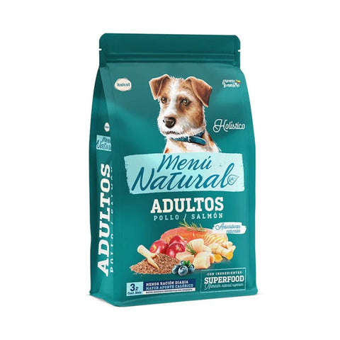 Menú Natural Perros Adultos Pollo/Salmón - PetsPlaza