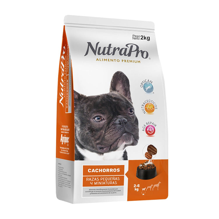 Nutrapro Cachorros Razas Pequeñas y Miniaturas - PetsPlaza