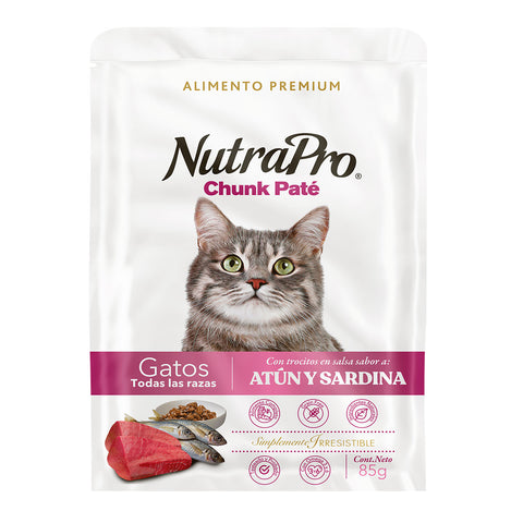 Nutrapro Pouch Gatos Atún & Sardina