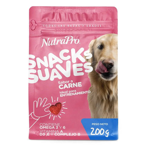 Nutrapro Snacks Suaves Perro Carne - PetsPlaza