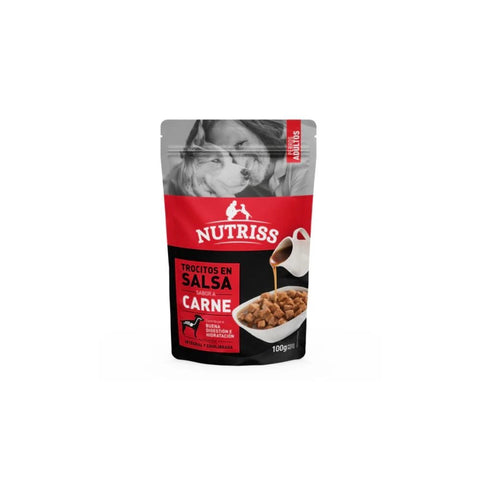 Nutriss Trocitos en Salsa Sabor a Carne Perros - PetsPlaza