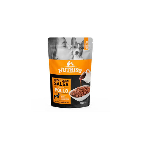 Nutriss Trocitos en Salsa Sabor a Pollo Perros - PetsPlaza